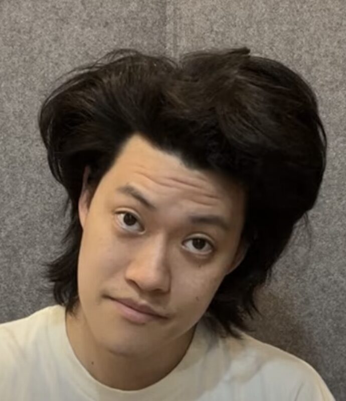 粗品の毛量が多い写真