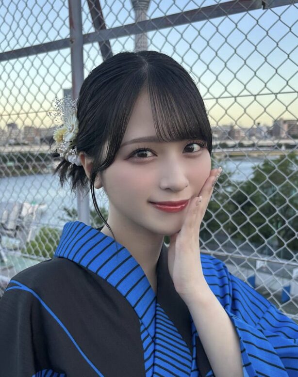 佐々木舞香の浴衣姿