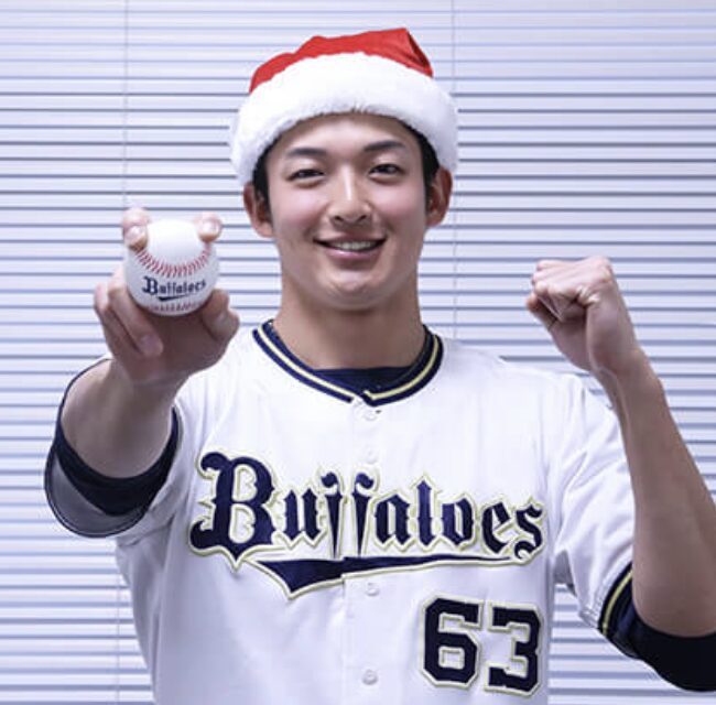 山﨑颯一郎のサンタクロース姿