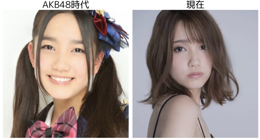 加藤玲奈のAKB時代と現在の顔を比較した画像３