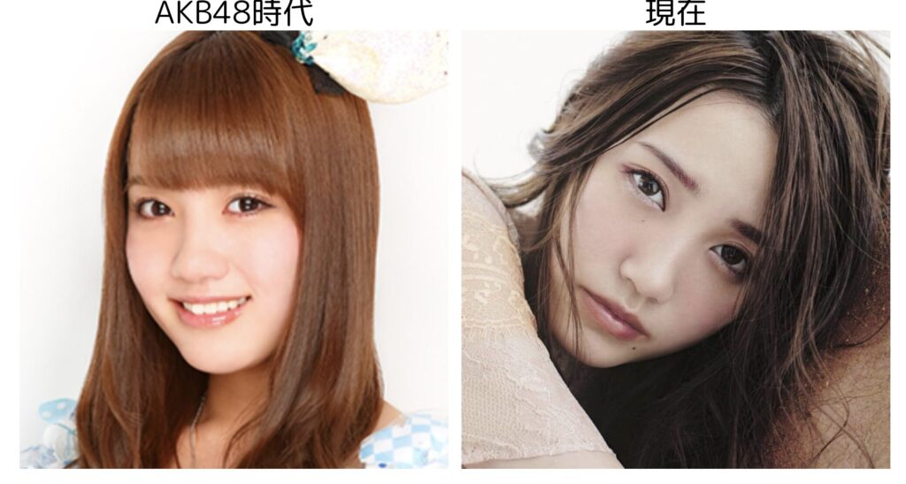加玲奈のAKB時代と現在の顔を比較した画像２