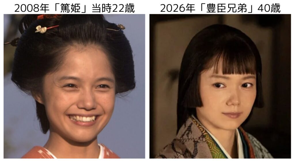 宮﨑あおいの出演作の違いよる比較画像