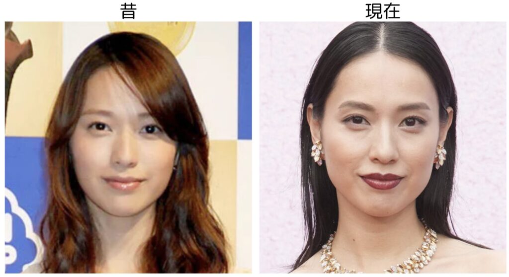 戸田恵梨香の昔のナチュラルメイクをした画像と現在の華やかなメイクの比較画像
