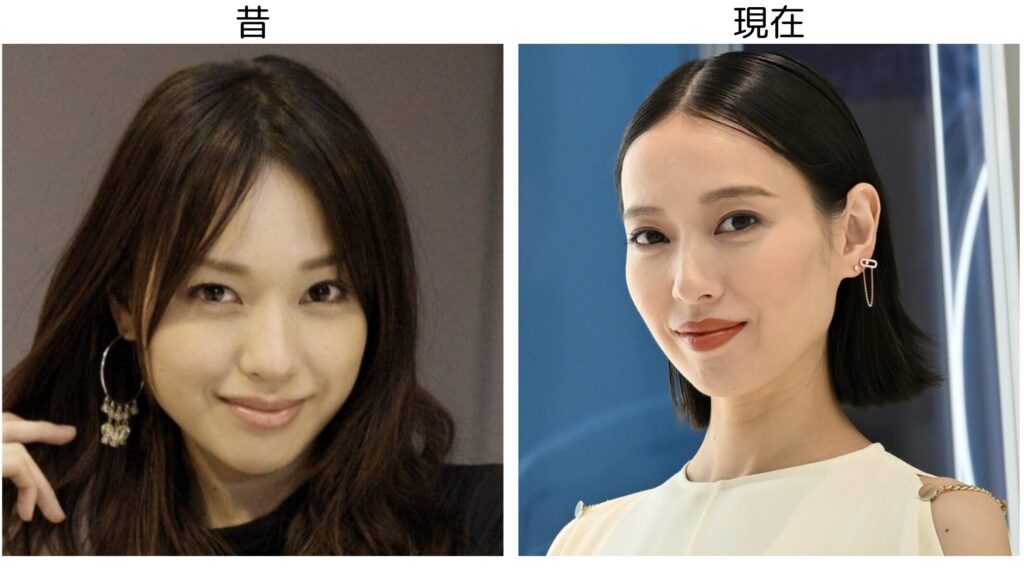 戸田恵梨香の昔のナチュラルメイクをした画像と現在の華やかなメイクの比較画像２
