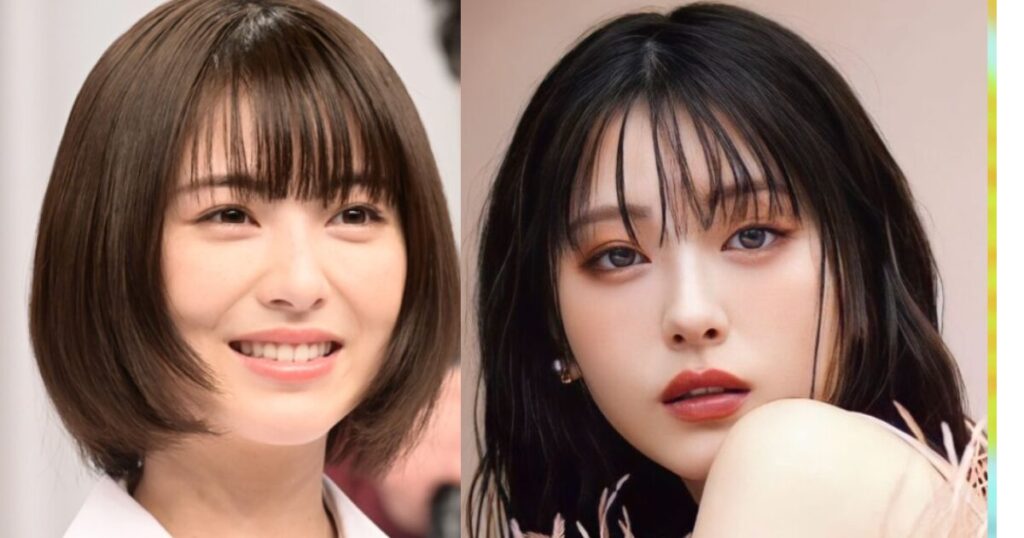 浜辺美波の昔と現在の雰囲気を並べた比較写真