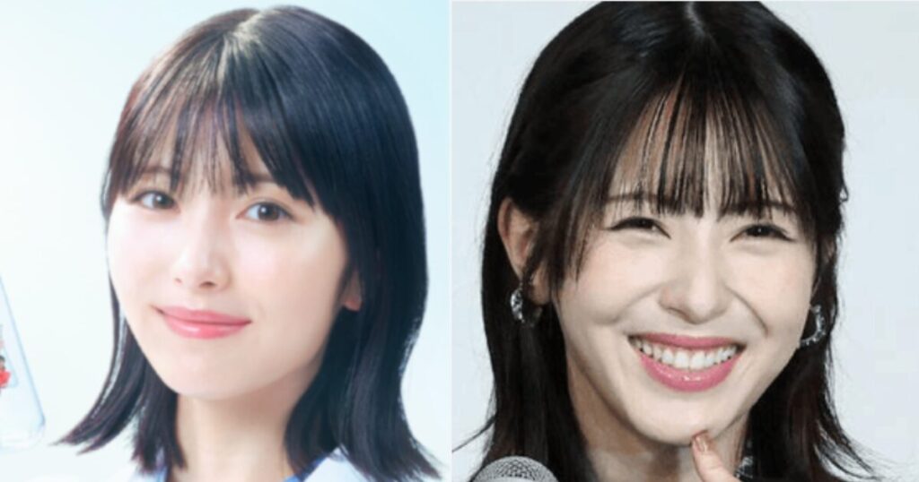 浜辺美波の顔の変化を比較した写真