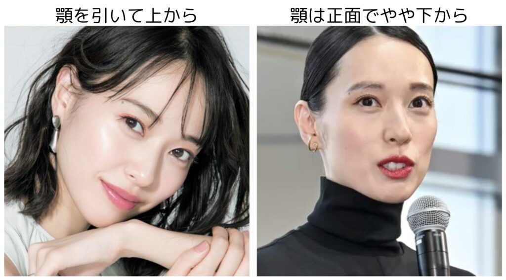 戸田恵梨香のアングルの比較画像