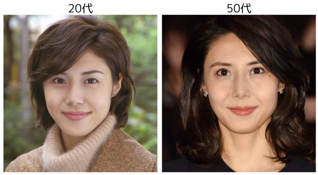 松嶋菜々子の20代と50代の比較画像３