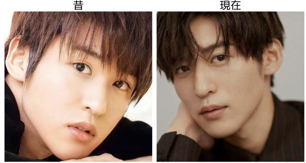 目黒蓮の昔と現在の比較画像２