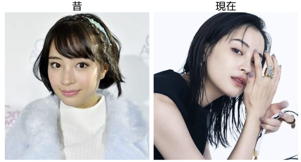 広瀬すずの10代の頃と20代の比較画像