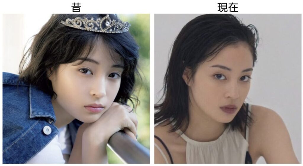 広瀬すずの似た表情の10代の頃と20代の比較