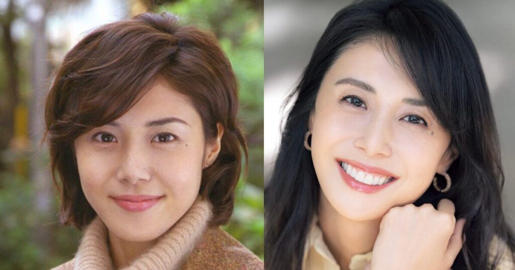 松嶋菜々子の若い頃と現在を並べた比較写真