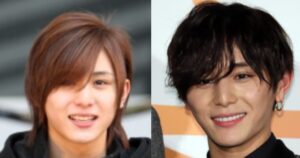 若い頃と現在で輪郭の印象が異なって見える山田涼介の比較写真