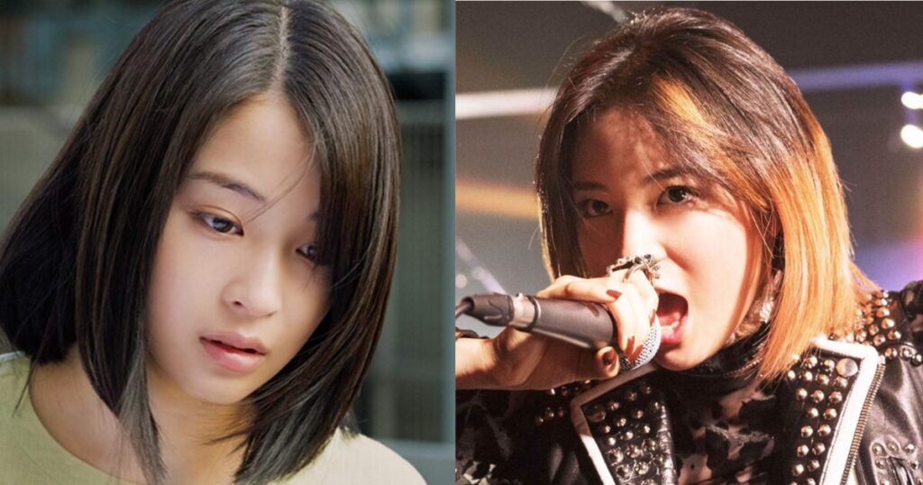 広瀬すずの演技は上手いのかをテーマに、映画『怒り』『流浪の月』などで見せた繊細な表情と、ステージ上で力強くマイクを握る姿を対比したアイキャッチ画像。作品ごとに印象が変わる様子を象徴している。