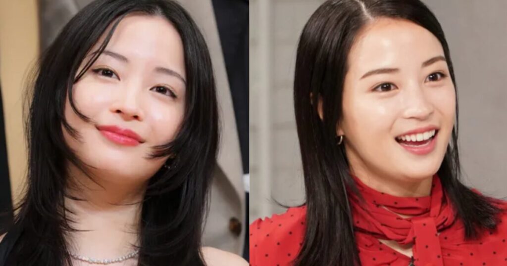 広瀬すずが最近見ないと話題になっている背景をテーマに、テレビ出演時の穏やかな表情と映画イベントでの落ち着いた姿を対比したアイキャッチ画像。活動は続いているものの露出の見え方が変化している印象を表している。