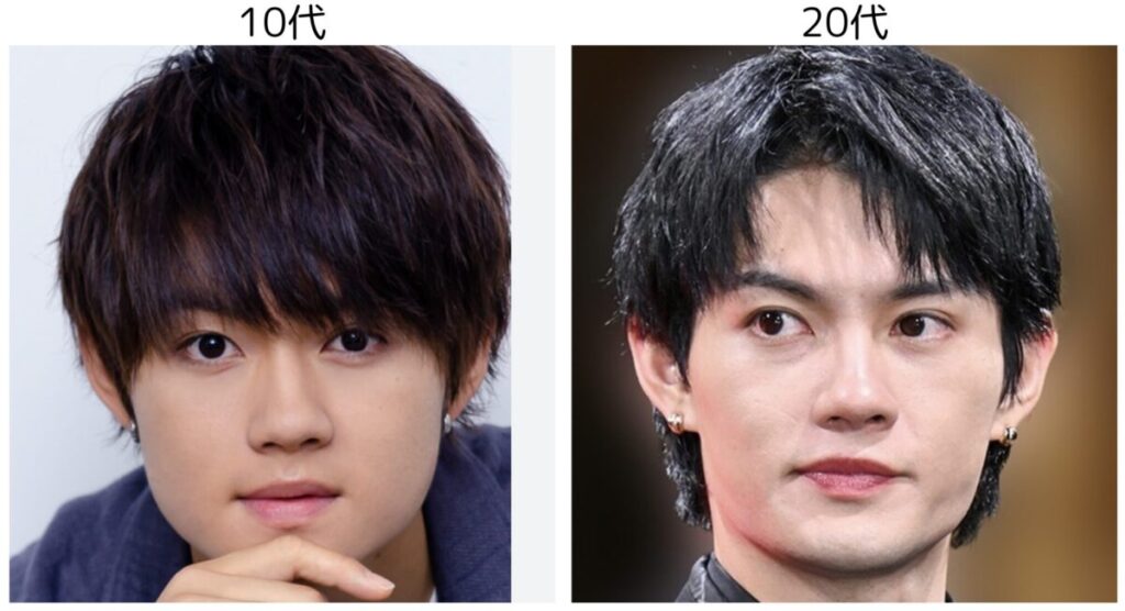 １０代と２０代の頃の佐野勇斗の比較画像２