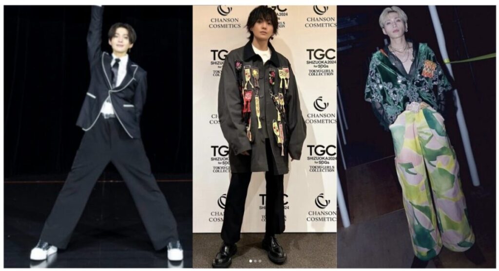 八木勇征の衣装の全身写真