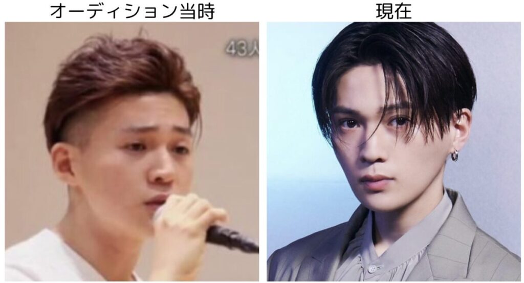 八木勇征のオーディションと現在の比較画像2