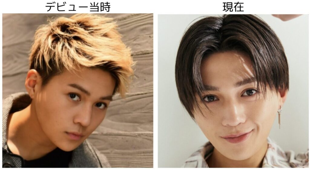 八木勇征のデビュー当時と現在の比較画像1