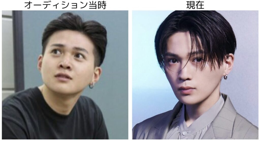 八木勇征のオーディションと現在の比較画像3