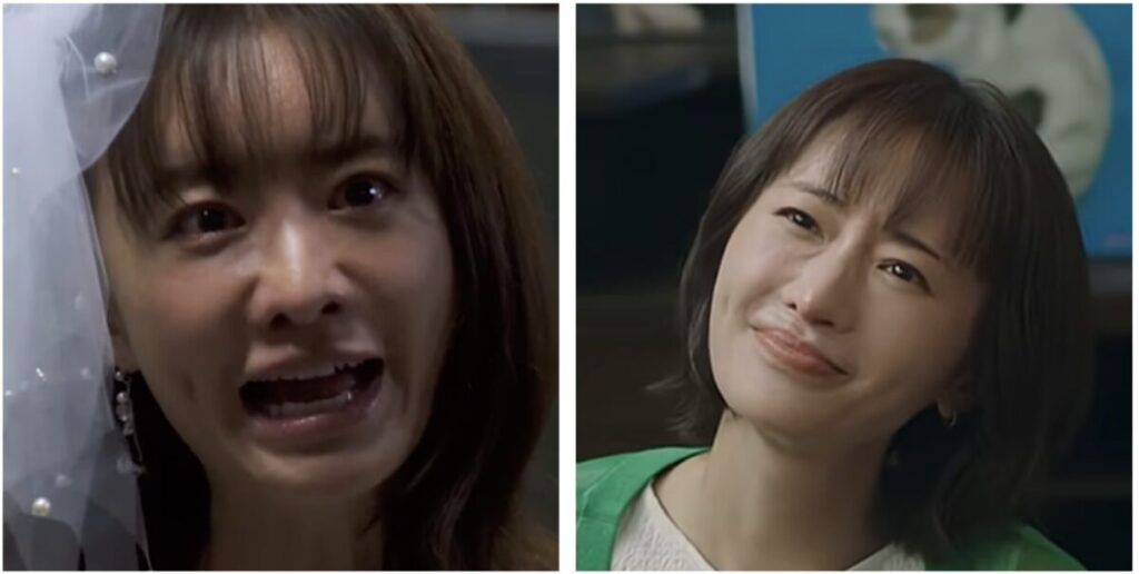 松本まりかの感情の落差がわかる表情比較２