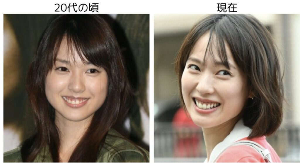 戸田恵梨香の20代と現在の比較画像