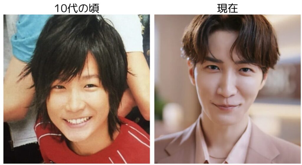 渡辺翔太の10代の頃と現在の比較画像２