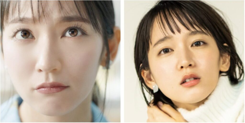 吉岡里帆の斜視に見える画像２