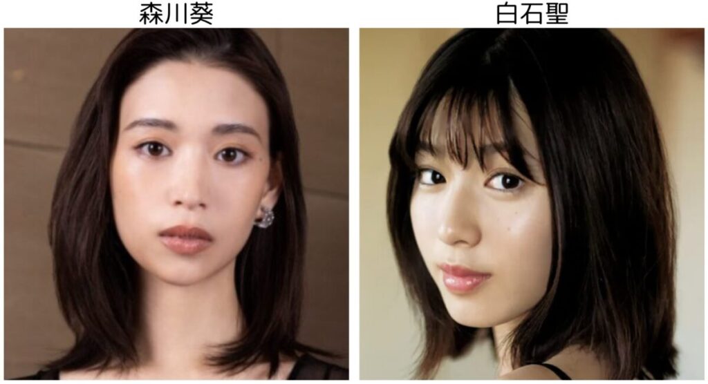 森川葵と浜辺美波の比較画像