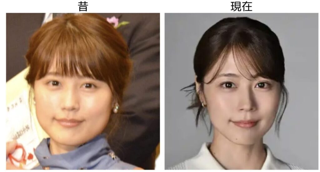 有村架純の昔と現在の比較画像２