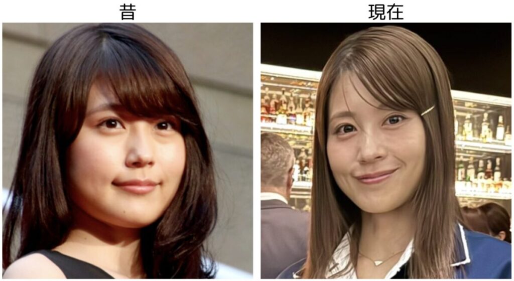 有村架純の笑顔の比較