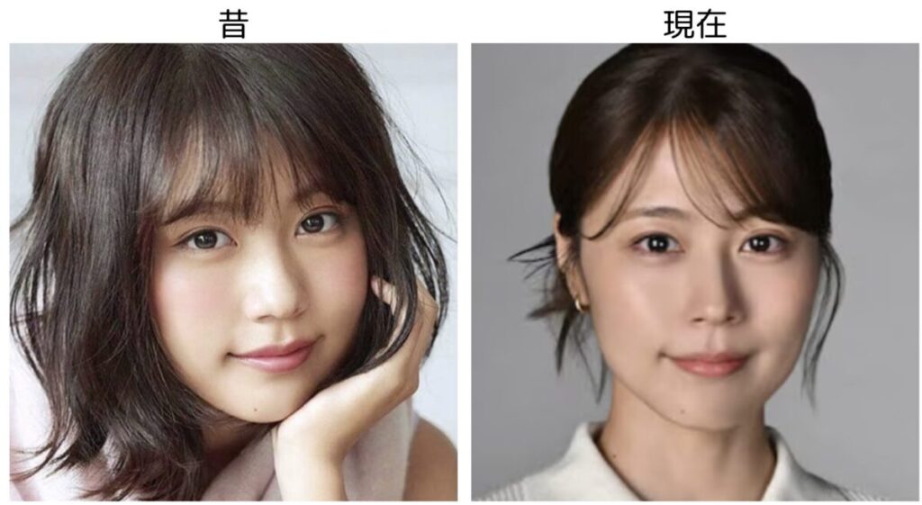 有村架純の昔と現在の比較画像