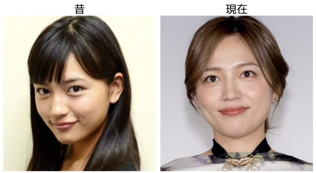 川口春奈の昔と現在の比較画像