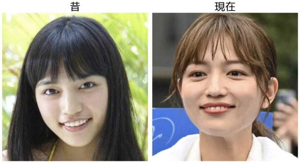 川口春奈の昔と現在の比較画像４