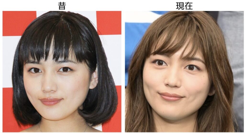 川口春奈の昔と現在の比較画像５