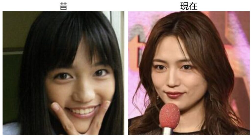 川口春奈の昔と現在の比較画像３
